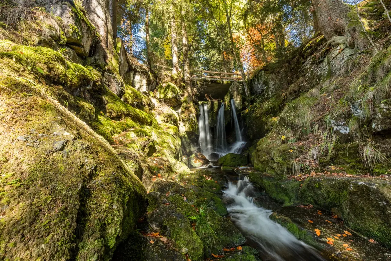 Der Wasserfall - ein Highlight auf dem Menzenschwander Geißenpfad